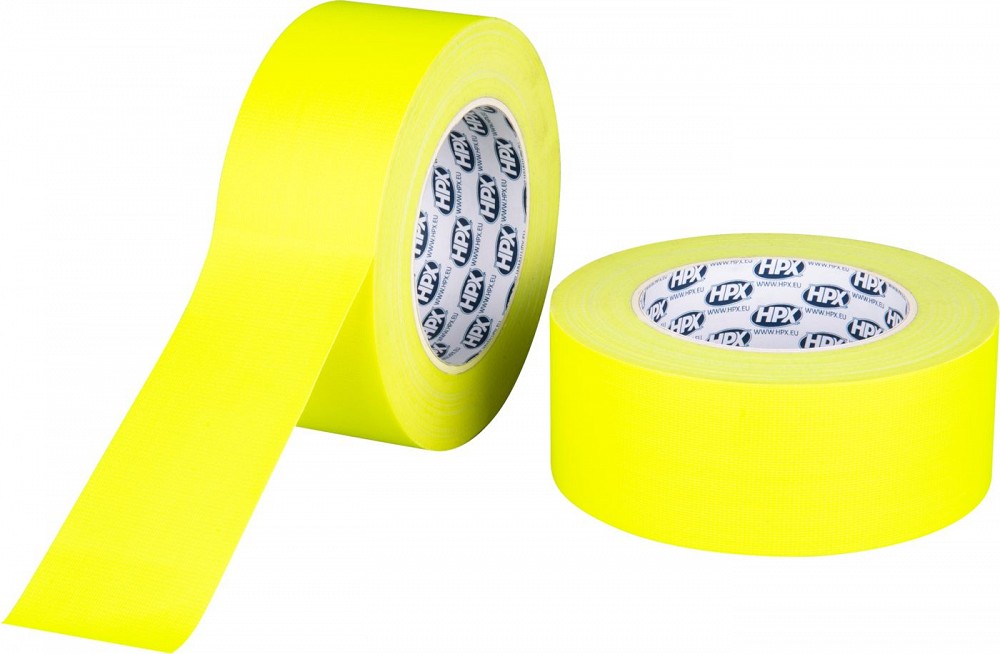 Neoonteip kollane kangas PE-KATTEGA 6100 50 mm×25M