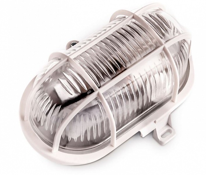 230 V PLAFOON/VALGUSTI soma plastik ovaal klaaskupliga valge E27 mA×60W IP44