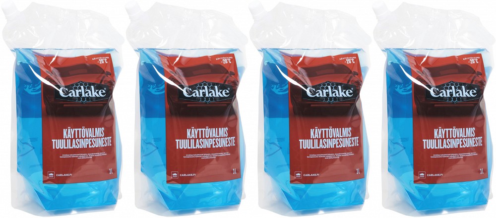 4×3L CARLAKE -20°C klaasipesu 3 l kott (etanool) talvine