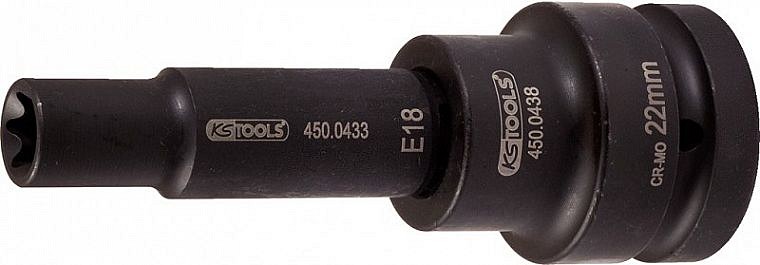 3/4" pikk löökpadrun TORX E24