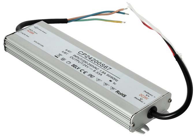 LED toiteplokk 24 V 200 W 8.3 A IP67