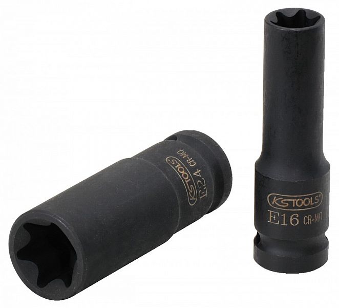 1/2" pikk löökpadrun TORX E14