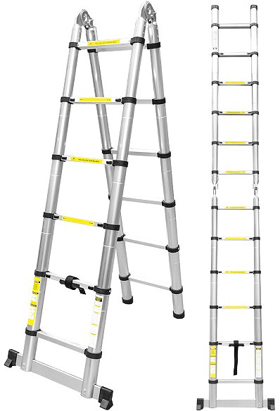 Kokkuklapitav teleskoopredel "ALU" MAX A-1900 mm/I-3800 mm