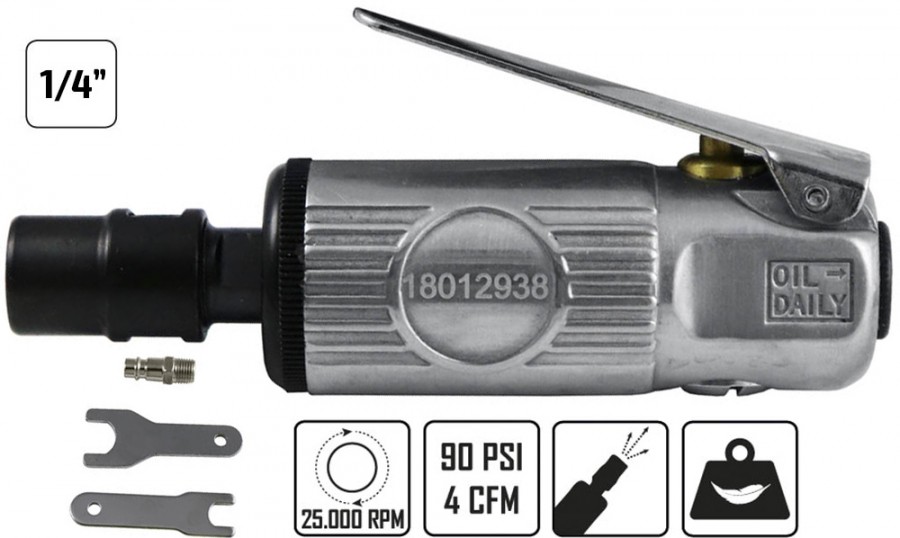 Pneumo mini otslihvija "classic" 6 mm 25000P/MIN 1/4" õhuliides JBM*