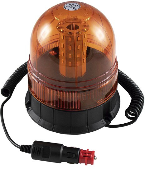 LED vilkur magneti JA juhtmega 12/24V kõrgus 170 mm, läbimõõt 140 mm, 3 reziimi