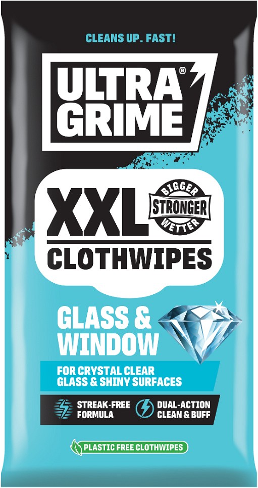 ULTRAGRIME XXL glass & window klaasipuhastuslapid 20 tk/PAKK