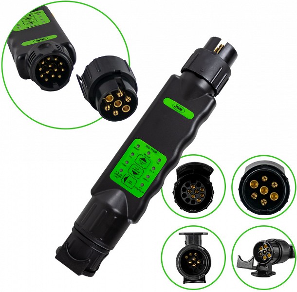 Haagise pistikupesa kontrolltester 7/13 PIN 12 V JBM*