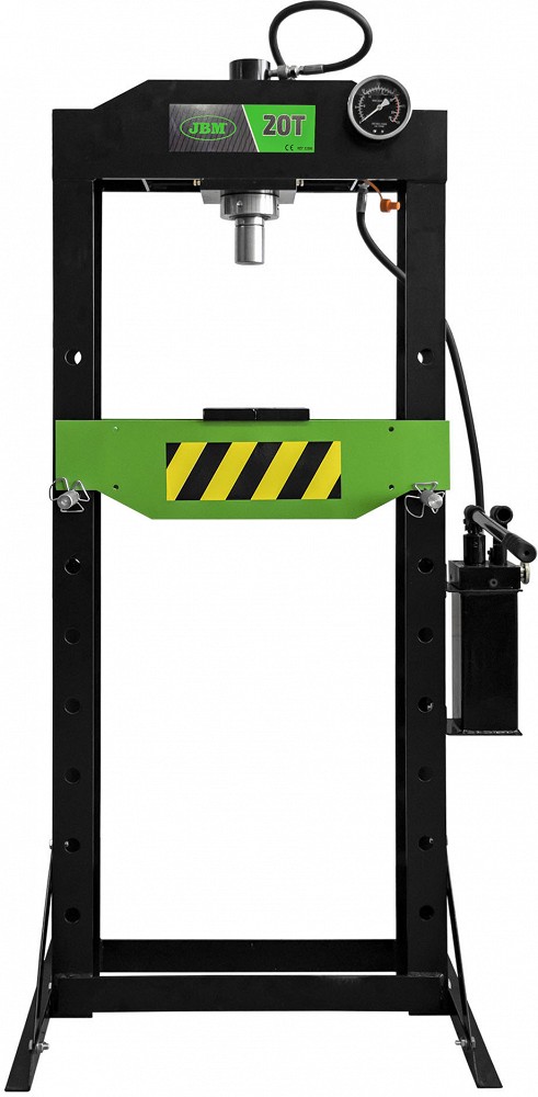 Hüdropress 20T manomeetriga külgliikuv kolb 58-1018 mm tööulatus