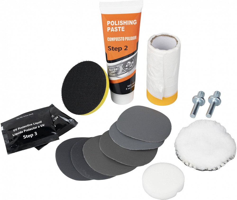 Headlight restoration KIT TULEKLAASIDE/TULEDE taastamise TARVIKUD+PASTA