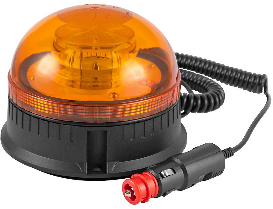 Kollane vilkur 12/24V LED, 3-REZIIMI, juhtmega, IP56, MAGNET+KRUVIAUGUD JBM*