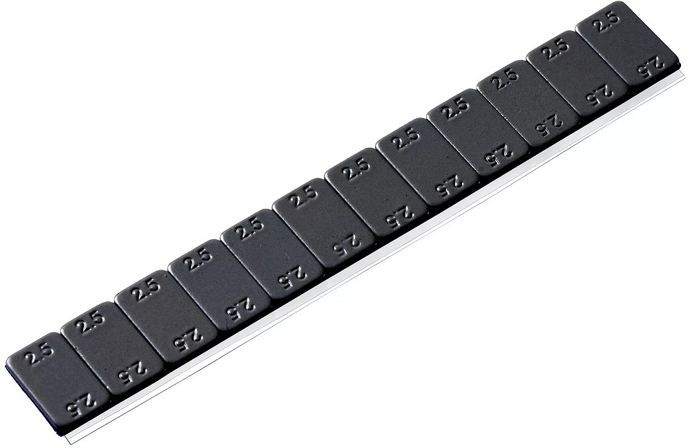 Liimitav tasakaal, õhuke, 2.2 mm, karp 100×30G (12×2.5G) FE, must, speedliner teip, 355 2.0