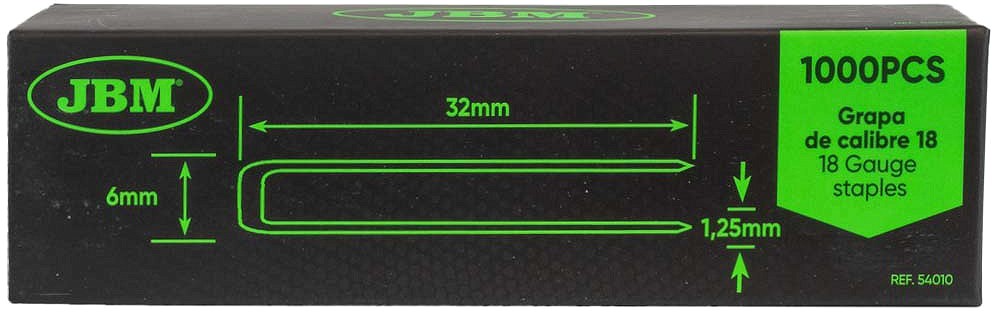 Naelapüstoli U-klamber 18GA 32×6 mm (1000 tk)