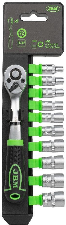 11-osaline 1/4" PADRUNITE KOMPLEKT 4-13 mm JBM*