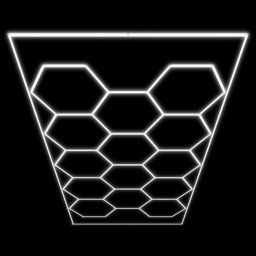 230 V LED detailing KÄRGVALGUSTI/HEXAGON 615W/83640LM/6500K/IP44, 2430×4835 mm JBM*