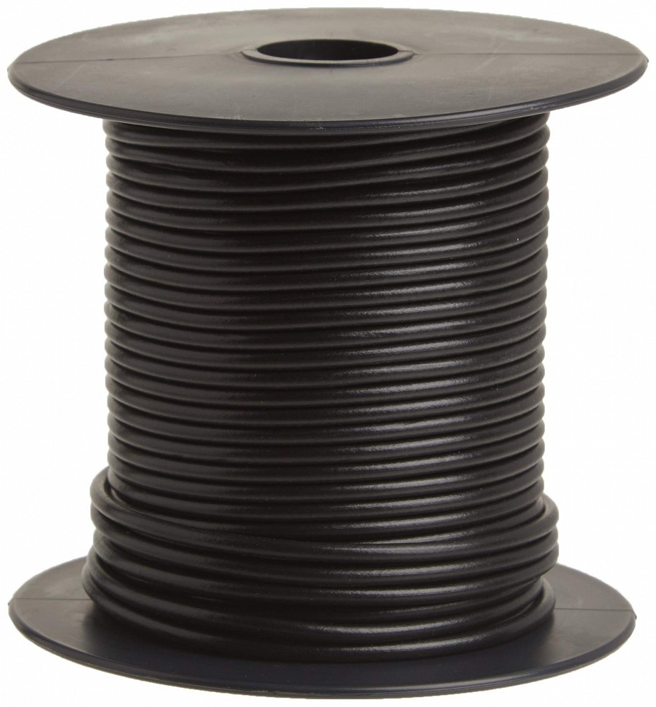 Elektrijuhe must 1×4.0 mm² 50M