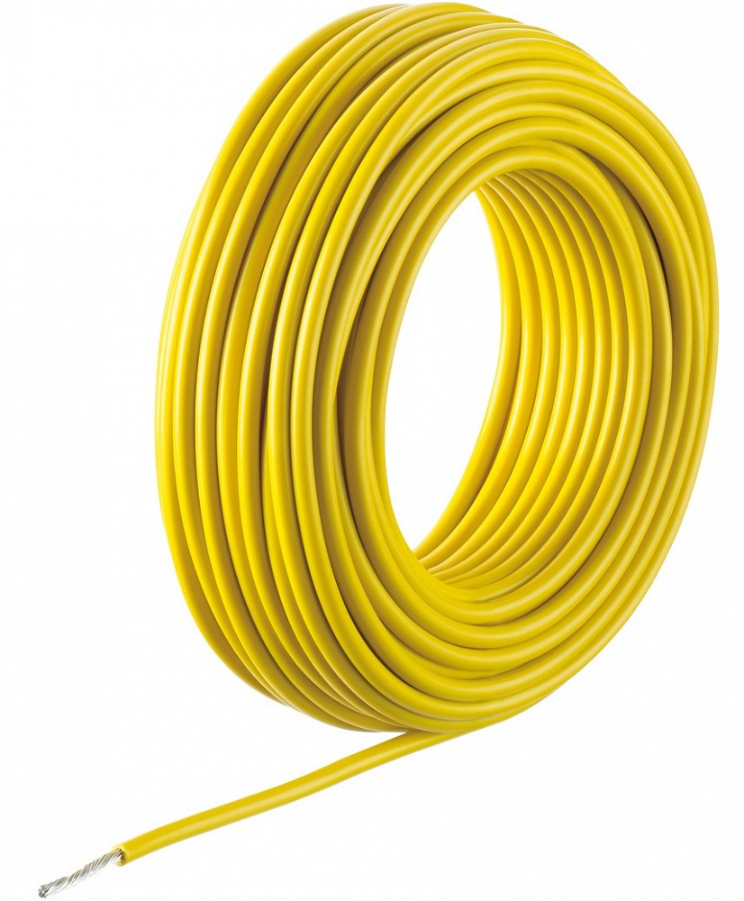 Elektrijuhe kollane 1×2.5 mm² 10M