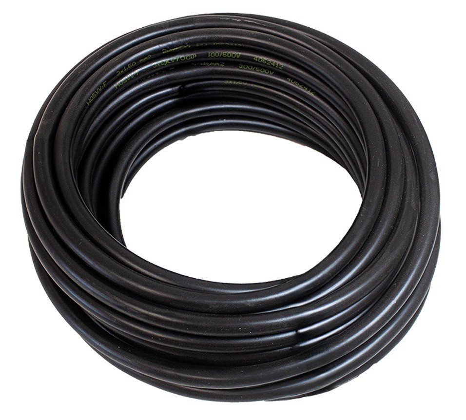 Elektrijuhe ümar must 3×1.50 mm² 3 sooneline 10M