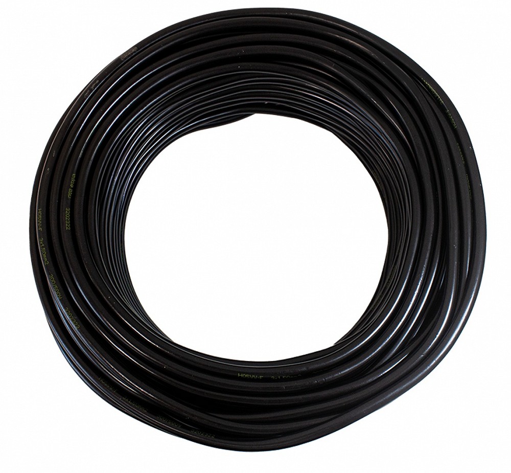 Elektrijuhe ümar must 3×1.50 mm² 3 sooneline 50M