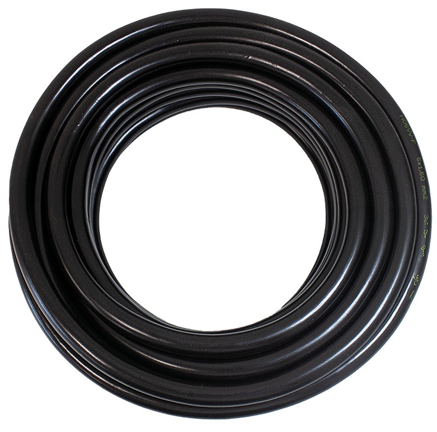 Elektrijuhe ümar must 5×1.50 mm² 5 sooneline 10M