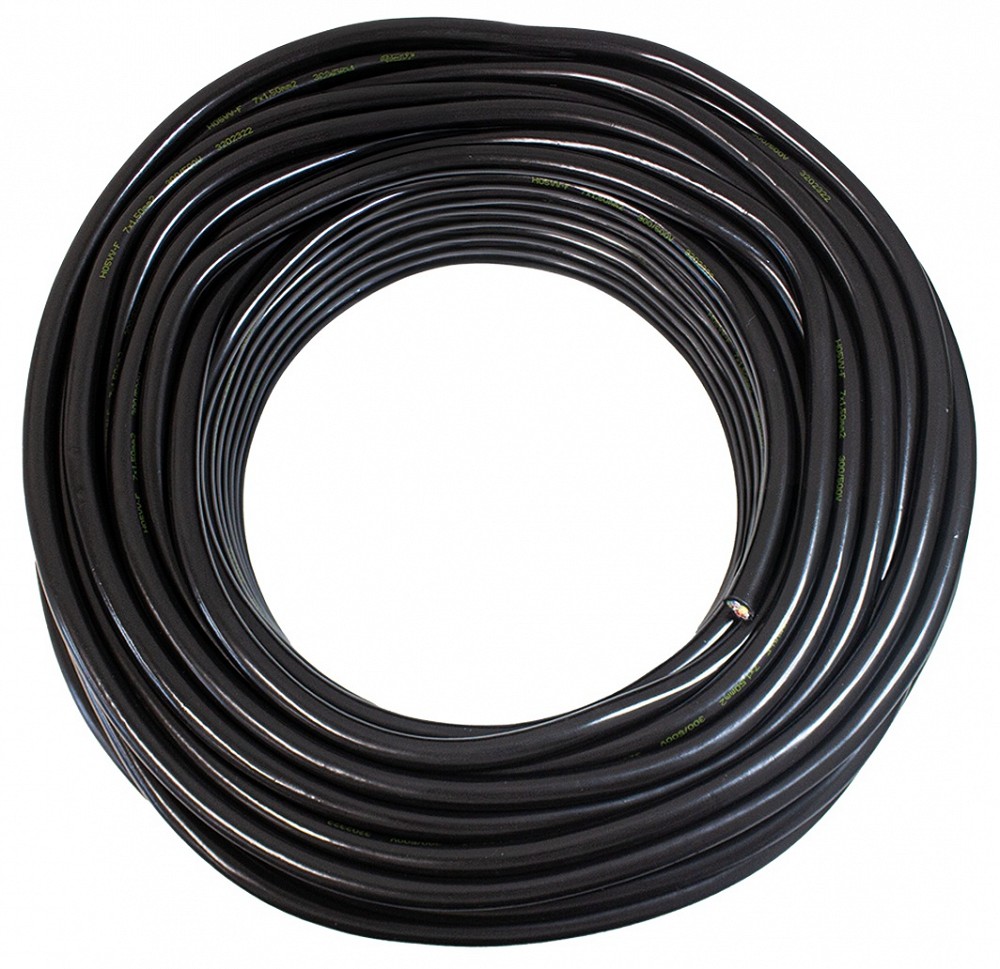 Elektrijuhe ümar must 7×1.50 mm² 7 sooneline 50M