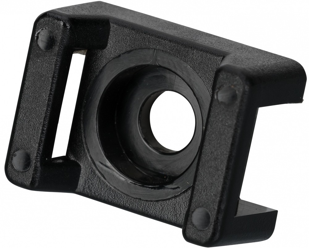 Juhtmevitsa kinnitusankur kruviga 14.9×9.5 Ø4.8 must 100 tk