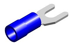 Juhtmeotsik HARK/KAHVEL sinine Ø4.4 mm 100 tk