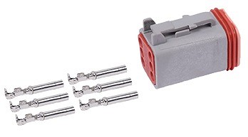 Pistikupesa deutsch DT 6-PIN blister 1 tk
