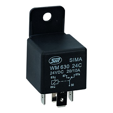 Minirelee 24 V 20/10A 5 jalaga 1 tk
