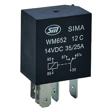 Minirelee 12 V 35/25A 5 jalaga 1 tk