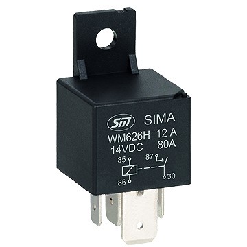 Minirelee 12 V 80 A 4 jalaga 1 tk