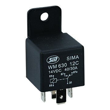 Minirelee 12 V 40/30A 5 jalaga 1 tk