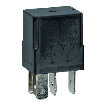Minirelee 12 V 35/25A 5 jalaga 1 tk