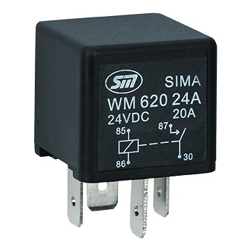 Minirelee 24 V 20 A 4 jalaga 1 tk