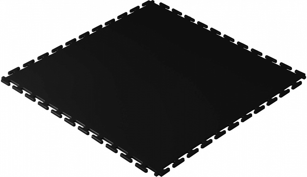 Töökoja PÕRANDAKATE/PÕRANDAMOODUL 15T/M2, PVC, must 500×500×6 mm