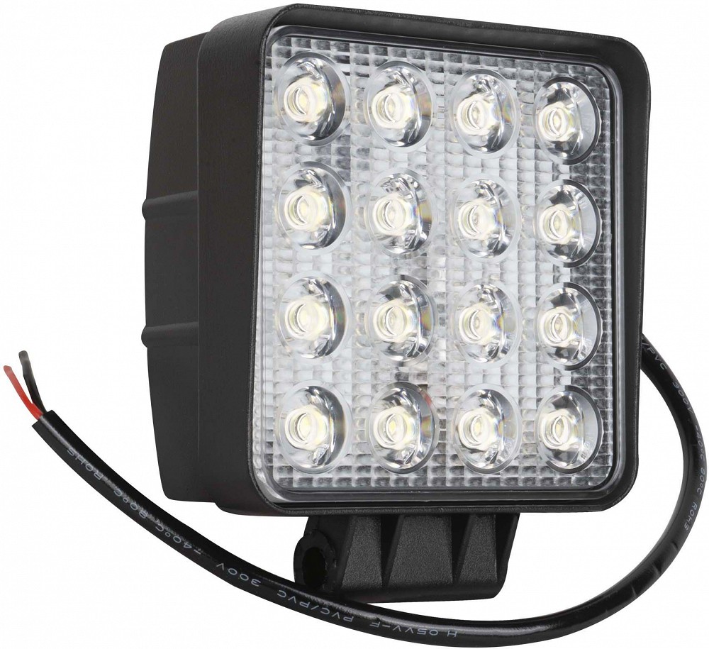 Töötuli kandiline 16-LED 48 W 2880LM 9-36V IP68 hajutatud JBM*