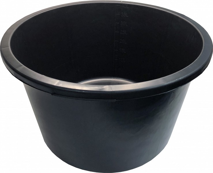 Seguvann ümmargune 40 l plast must 290×495 mm