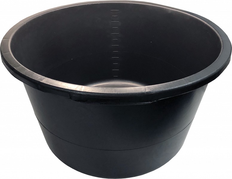 Seguvann ümmargune 90 l plast must 380×645 mm