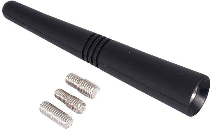 Antenni vars 9 cm, keere 6 mm, adapterid 5 mm+6 mm+7 mm