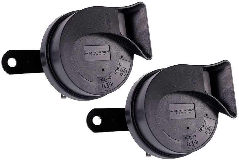 Signaal "tigu" must 12 V 118DB 80 mm homologeeritud E9 2 tk