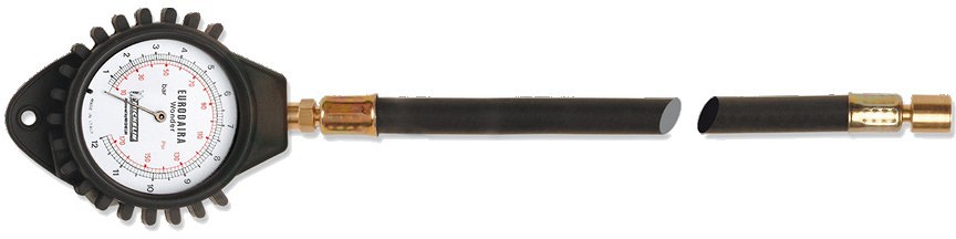 Rehvirõhu manomeeter "eurodaira" TM-rehvidele (jäme vent) 0.7-12 bar/1-174 psi