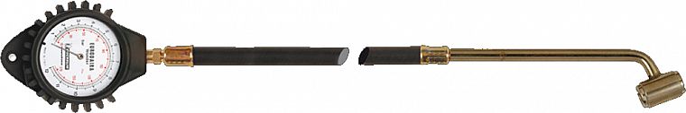 Rehvirõhu manomeeter "eurodaira" 0.7-12 bar/1-174 psi, 2-NE otsik, voolik 50 cm