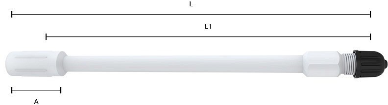 Ventiilipikendus 170 mm, plast (V9-16-6)