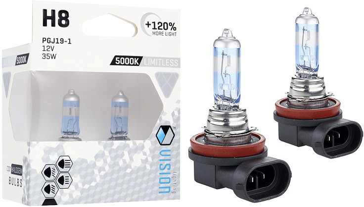12 V H8 pirn 35 W PGJ19-1 U E4 limitless white +120% 2 tk