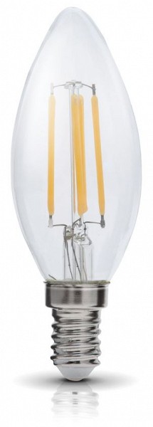230 V pirn LED fila E14 FSW 4 W 470LM SOE valgus 3000K 35×100 mm 360° A+