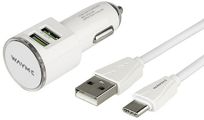 Laadimiskomplekt 12/24V LAADIJA/USB-C laadimisjuhe USB 2×3.4A