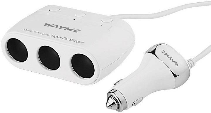Sigaretisüütaja hargmik 3-NE + 4XUSB 3.6 A 12/24V kaabel 120 cm