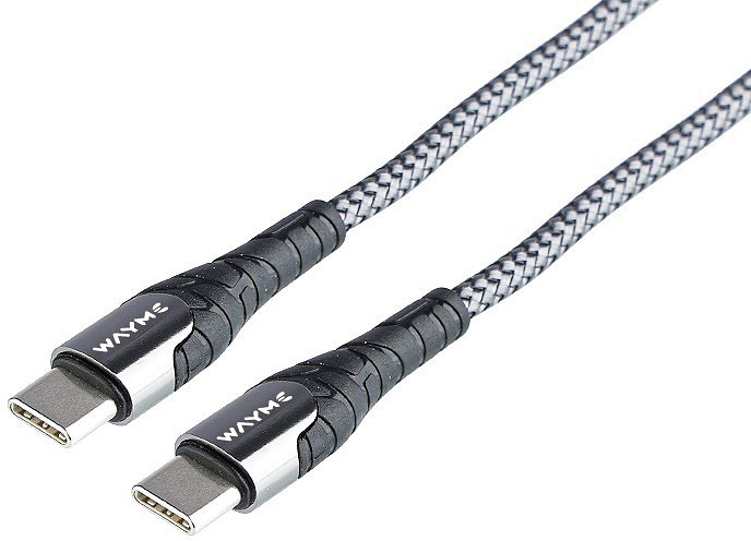 Laadimisjuhe põimitud USB-C/USB-C MA×65W 200 cm