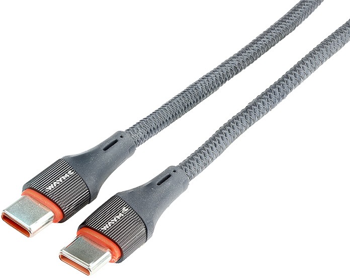 Laadimisjuhe põimitud USB-C - USB-C MA×65W 100 cm
