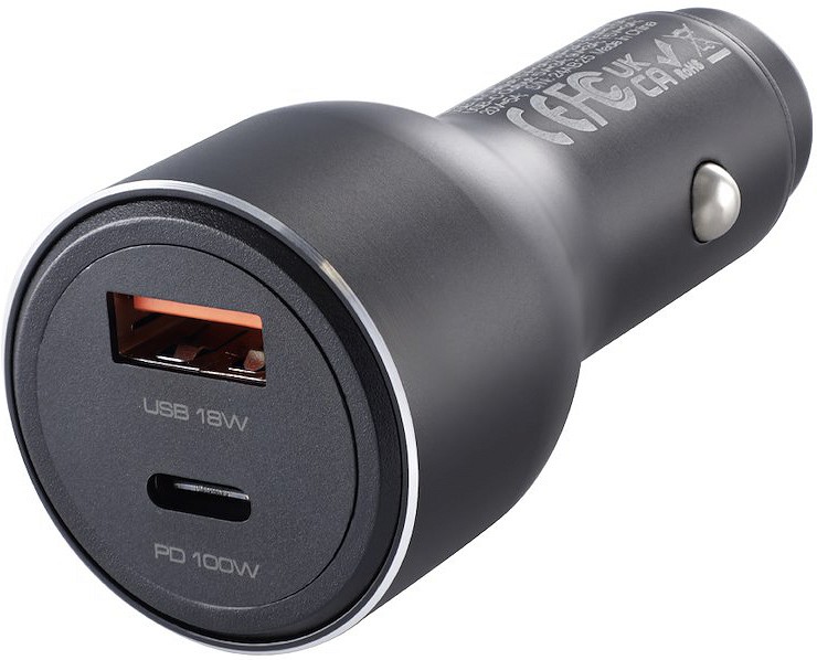 Sigaretisüütaja pesasse kiirlaadija 2X USB/USB-C MA×100W, 12V/24V