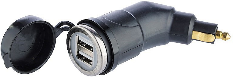 DIN pistik -> 2XUSB 3.3 A 12/24V